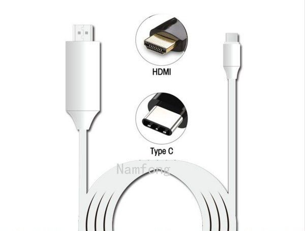 USB 3.1 TO HDMI C Type轉hdmi高清線Macbook USB3.1轉HDMI、工廠現貨高清線傳輸線 4K2K鋁合金外殼，TYPE C TO HDMI ,TH 視頻線，P8視頻線