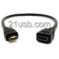 HDMI高清線，HDMI 19P AM TO HDMI 19P AF CABLE，MHL 生產工廠，MHL 廣州廠家，MHL 東莞工廠