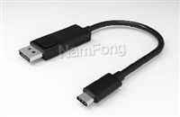 USB TYPE C TO DP M 轉接線 黑色,TYPE C TO DP M，HDMI TO TYPE C CABLE , C TO HDMI，HDMI 轉C 視頻線工廠